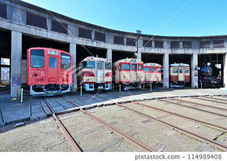 Tsuyama Learning Railway Museum "Roundhouse" and various vintage trains 114989408
