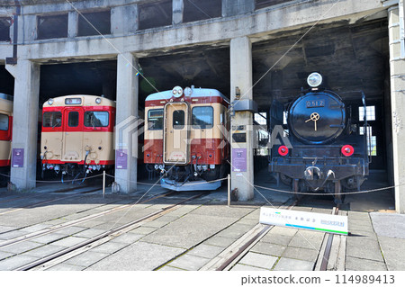 津山真比野鐵道博物館「扇形機車段」和各種舊機車組 114989413