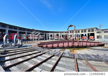 津山真比野鐵道博物館「扇形機車段」和各種舊機車組 114989461