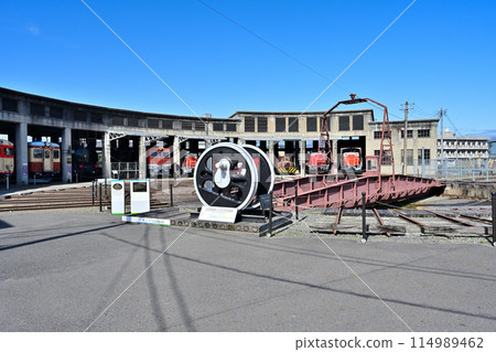 津山真比野鐵道博物館「扇形機車段」和各種舊機車組 114989462