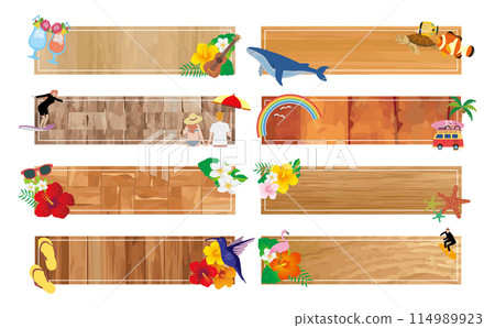 熱帶度假旅行框架 114989923