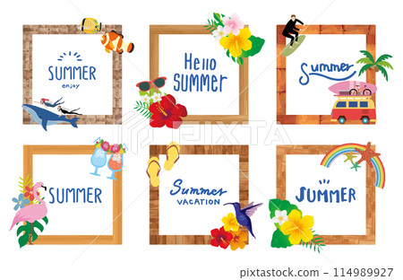 熱帶度假旅行框架 熱帶度假旅行框架 114989927