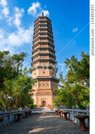 Vietnam Hanoi - Bai Dinh Pagoda, a World Heritage Site in Ninh Binh, boasting the largest site area in the Orient Vietnam Hanoi - Bai Dinh Pagoda, a World Heritage Site in Ninh Binh, boasting the largest site area in the Orient 114991855