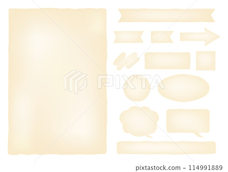 Parchment frame set_beige 114991889