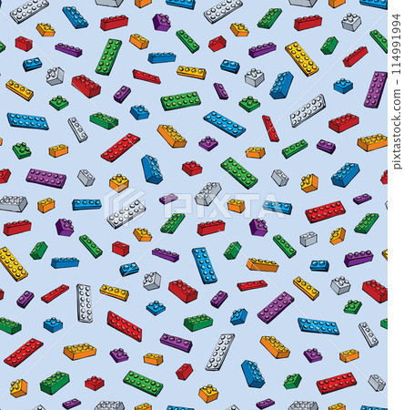 Lego pattern. Vector drawing Lego pattern. Vector drawing 114991994