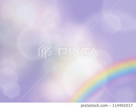 Purple background and rainbow image material 114992017