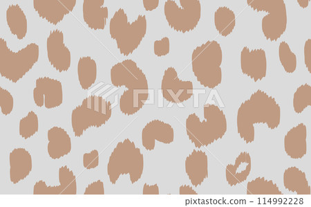Abstract modern leopard seamless pattern. Animals trendy background. Color decorative vector stock illustration for print, card, postcard, fabric, textile. Modern ornament of stylized skin 114992228