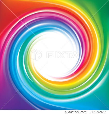 Vector backdrop of spiral rainbow spectrum 114992633