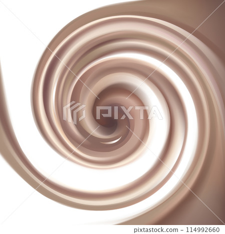 Vector background of swirling chocolate texture 114992660