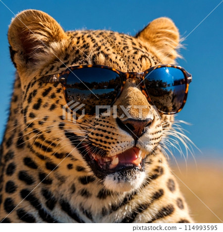 戴著墨鏡的豹子 114993595