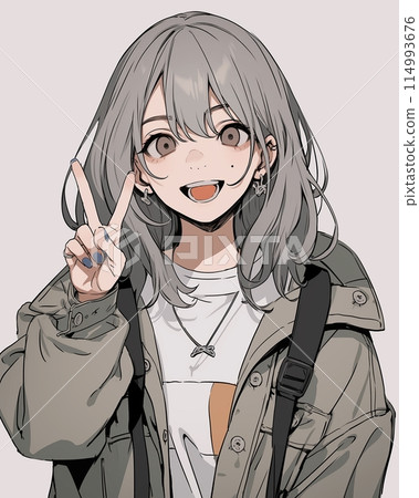 銀髮少女「AI生成圖像」 114993676