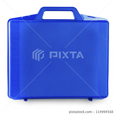 Bblue case isolated on white background with clipping path Bblue case isolated on white background with clipping path 114994588