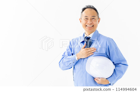 穿著工作服、戴頭盔的男人，交給我們吧 114994604