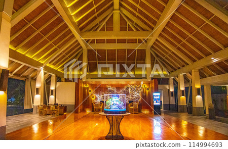 View of resort in Cape Panwa beach in Phuket, Thailand 114994693