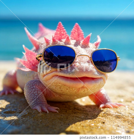 戴著墨鏡的蠑螈 114994855