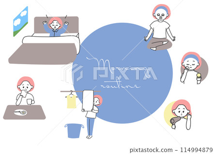 獨居女性的早晨例行公事 114994879