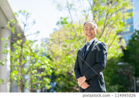 Middle-aged man business portrait Middle-aged man business portrait 114995026
