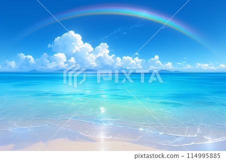 "A breathtaking rainbow! A blissful sight created by the beautiful contrast between the sea and the sky." "A breathtaking rainbow! A blissful sight created by the beautiful contrast between the sea and the sky." 114995885