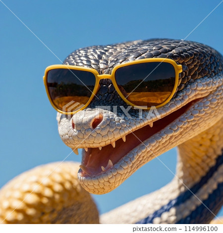 Snake with sunglasses 114996100