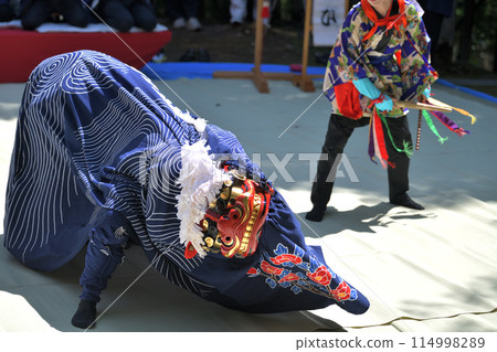 Lion dance, Ichikawa-cho, Hyogo Pref. Lion dance, Ichikawa-cho, Hyogo Pref. 114998289