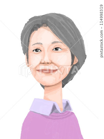 微笑的老太太 114998319