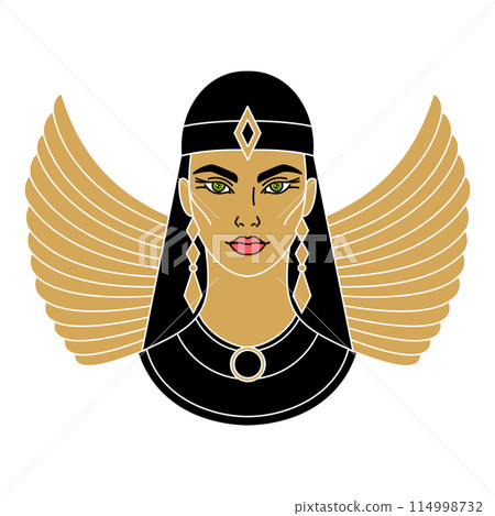 Isis the goddess of ancient Egypt. 114998732