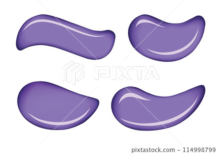 White skin cosmetic cream vector drops 114998799