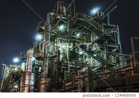 Factory night view of Kawasaki / Chidoricho [Kawasaki City, Kanagawa Prefecture] 114998950
