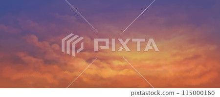 beautiful illustration at sunset. 115000160