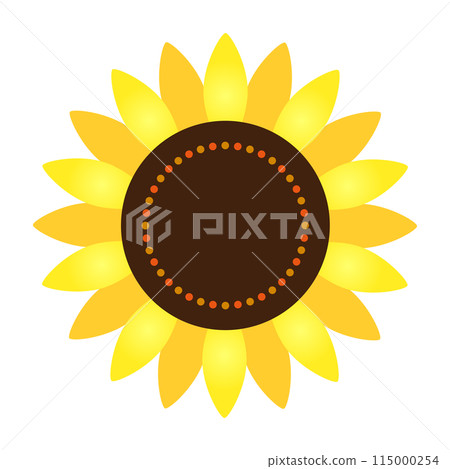 Sunflower flower vector illustration 115000254