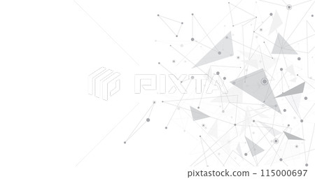 Triangle lines on a white background. 115000697