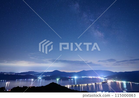 Amanohashidate and the Milky Way 115000863