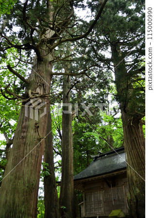 福島縣會津若松市港町的發電廠下和熊野神社 115000990