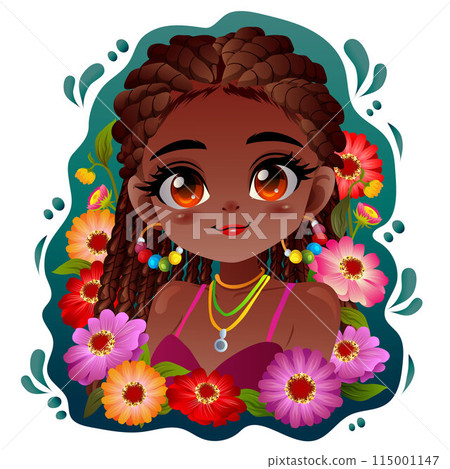 cute zinnia black girl cartoon characters cute zinnia black girl cartoon characters 115001147