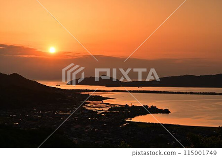 從大內峠一番館公園看日出 115001749