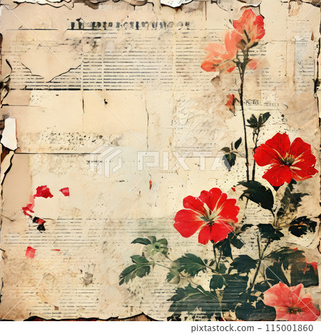 Old vintage paper background with grunge effect. Old vintage paper background with grunge effect. 115001860