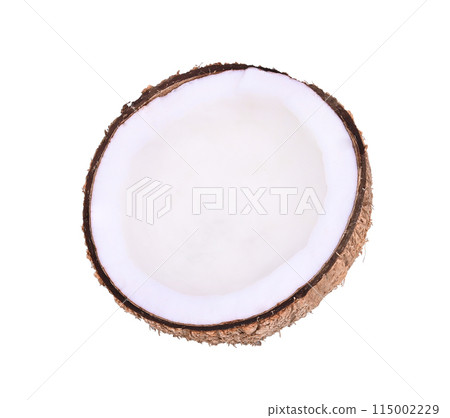 coconut half isolated on white background 115002229