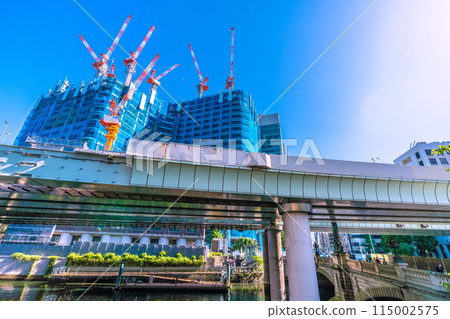 日本東京城市景觀五月。日本橋1丁目重建工程等景觀=17日 日本東京城市景觀五月。日本橋1丁目重建工程等景觀=17日 115002575