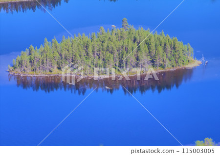 beautiful landscape with river and island beautiful landscape with river and island 115003005