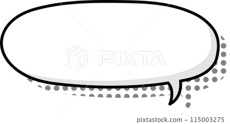 Black and white color Pop art polka dots halftone speech bubble balloon icon sticker memo keyword planner text box banner, flat png transparent element design 115003275