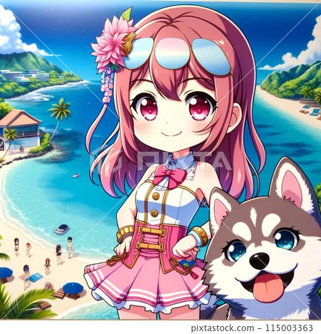 To a tropical paradise: A trip to Guam with a little idol and a husky 115003363