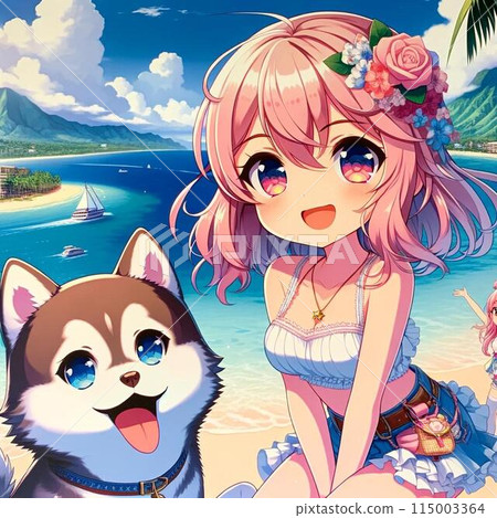 A trip to Guam with a little idol and a husky: a tropical paradise 115003364