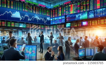 Financial market image 115003785
