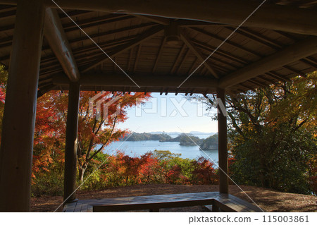 [Miyagi Prefecture] View from a gazebo on Fukuura Island in Matsushima 115003861