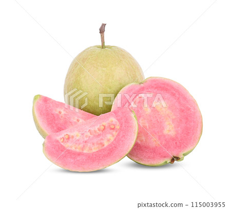 pink guava isolated on white background 115003955