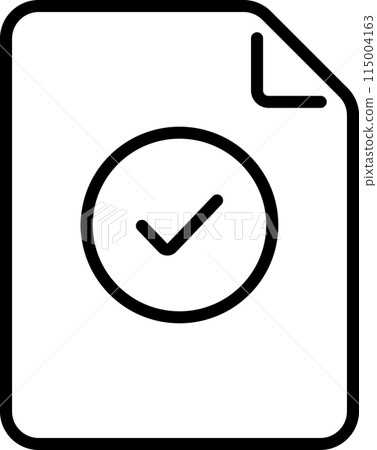 代表驗證的文檔圖標 代表驗證的文檔圖標 115004163