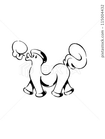 Mysterious Animal Monochrome 115004432