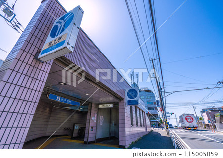 日本橫濱城市景觀橫濱市營地鐵大通場站1號出口等的景觀=5月10日 日本橫濱城市景觀橫濱市營地鐵大通場站1號出口等的景觀=5月10日 115005059