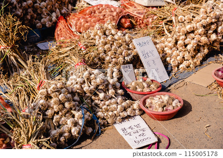 韓國扎嘎其市場 濕貨市場 大蒜 115005178