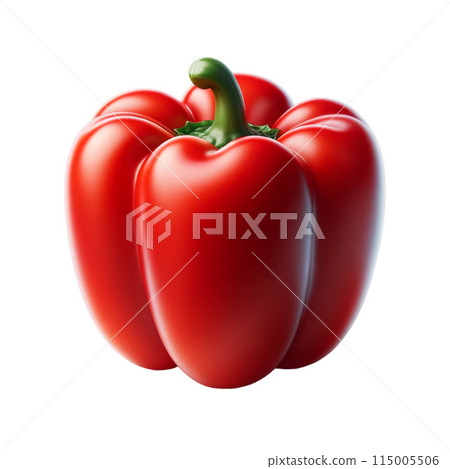 sweet pepper isolated on white background 115005506